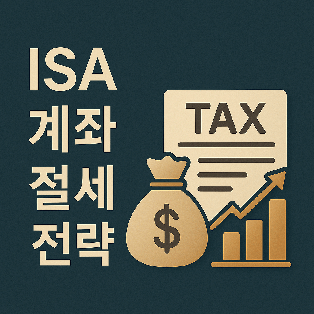 ISA 계좌 절세 전략 썸네일 – 연말정산과 국내상장 해외 ETF 매매차익 비과세 구조를 시각적으로 정리한 이미지