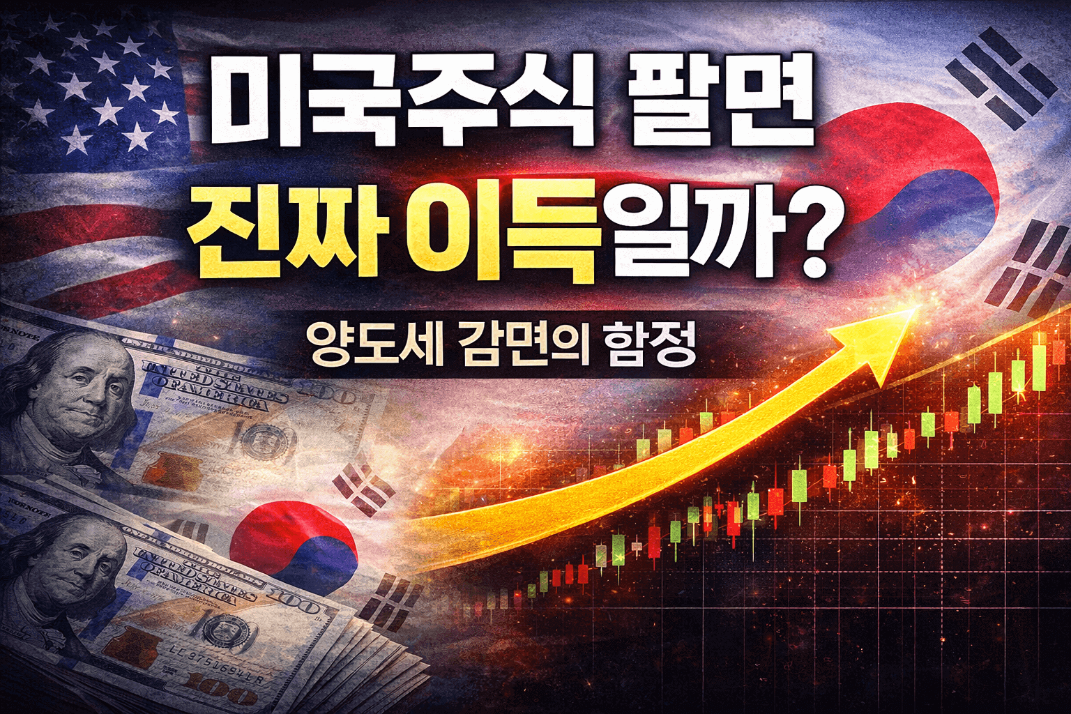 미국주식 매도 후 국내주식으로 이동할 때 양도세 감면이 정말 유리한지 묻는 금융 정책 썸네일