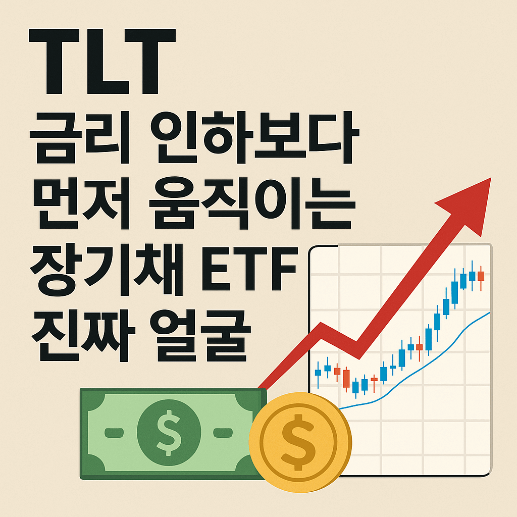 TLT가 금리 인하 발표 이전부터 움직이는 이유를 설명하는 그래픽 이미지