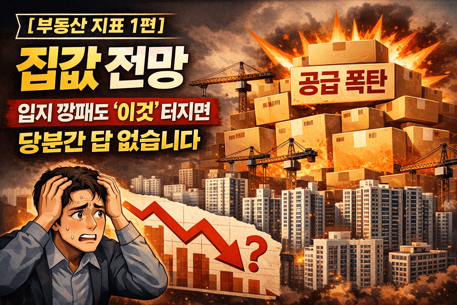 부동산 집값 전망 공급물량 입지 깡패 공급 폭탄 대비 썸네일