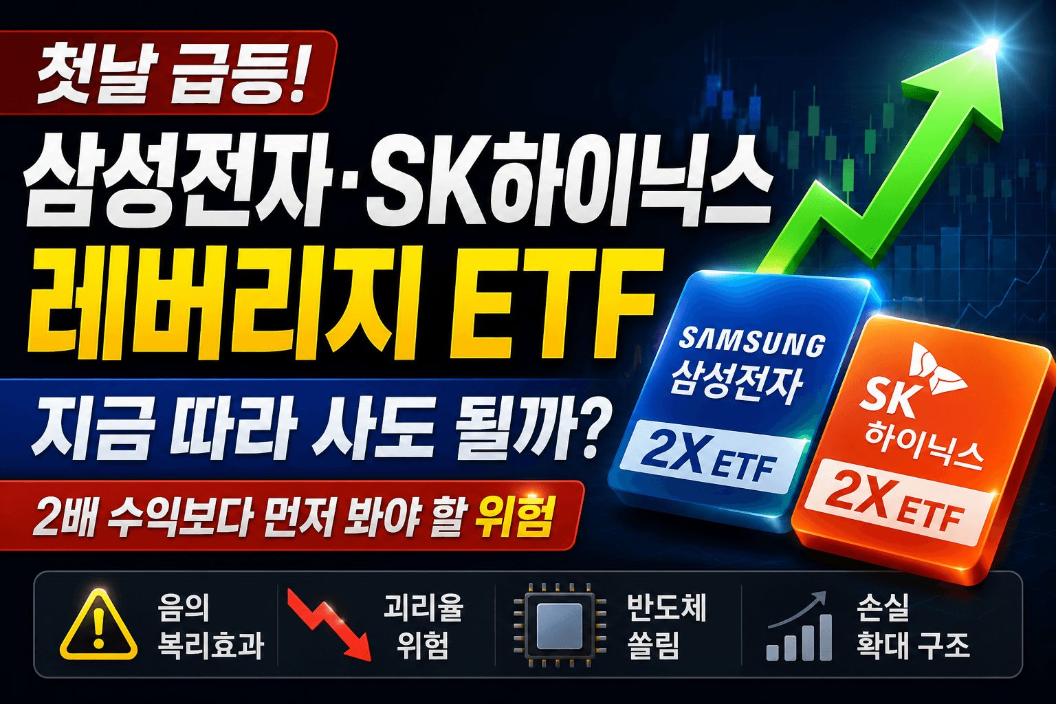 삼성전자·SK하이닉스 레버리지 ETF 첫날 급등, 지금 따라 사도 될까 썸네일
