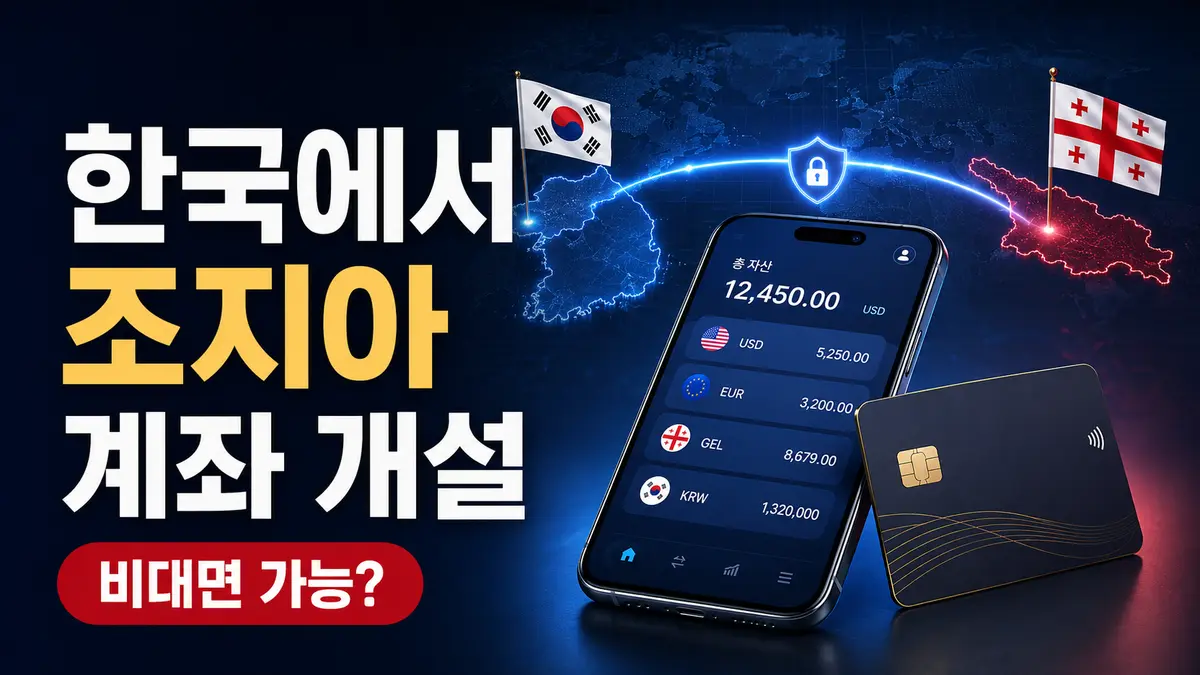 한국에서 조지아 은행 계좌를 비대면으로 개설하는 방법