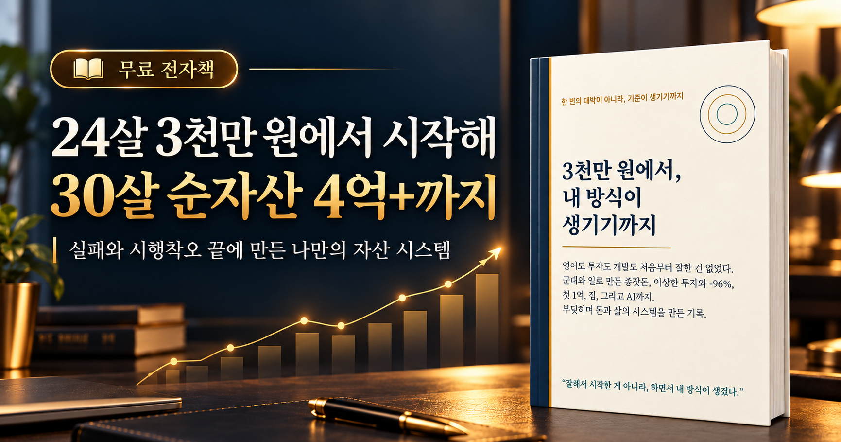 24살 3천만 원에서 시작해 30살 순자산 4억까지의 자산관리 과정 무료 전자책